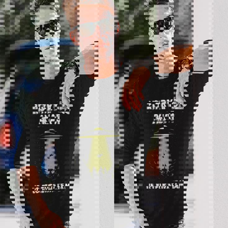 エリア51 シャツ Property Of Area 51 Ufo エイリアン 長袖tシャツ 長袖Tシャツ 彼への贈り物