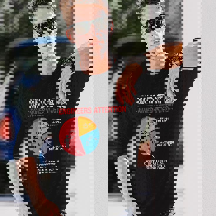 エンジニアの注目を集める方法 面白いエンジニア 長袖Tシャツ 彼への贈り物