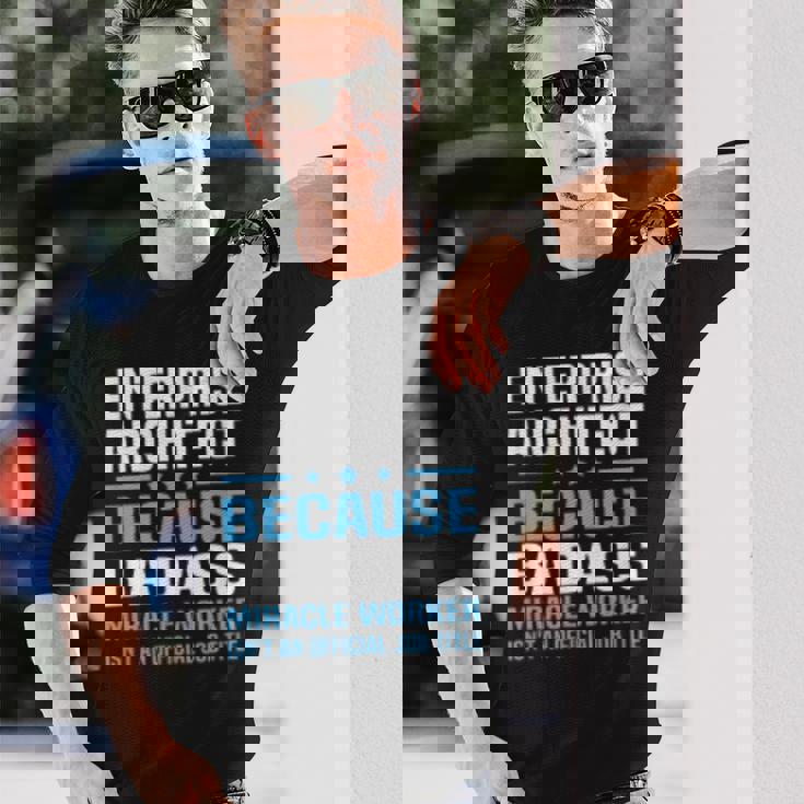 エンタープライズアーキテクトtシャツ 長袖Tシャツ 彼への贈り物