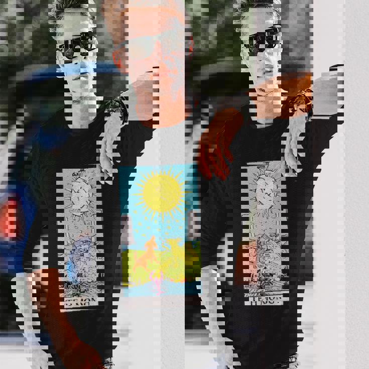 オリジナルのrider Waite Deckのムーンヴィンテージタロットカード。 長袖tシャツ 長袖Tシャツ 彼への贈り物