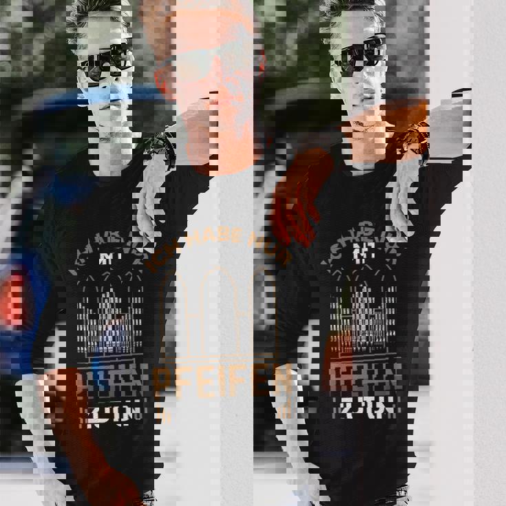 オルガンプレイヤー オルガンパイプオーガニスト 長袖Tシャツ 彼への贈り物