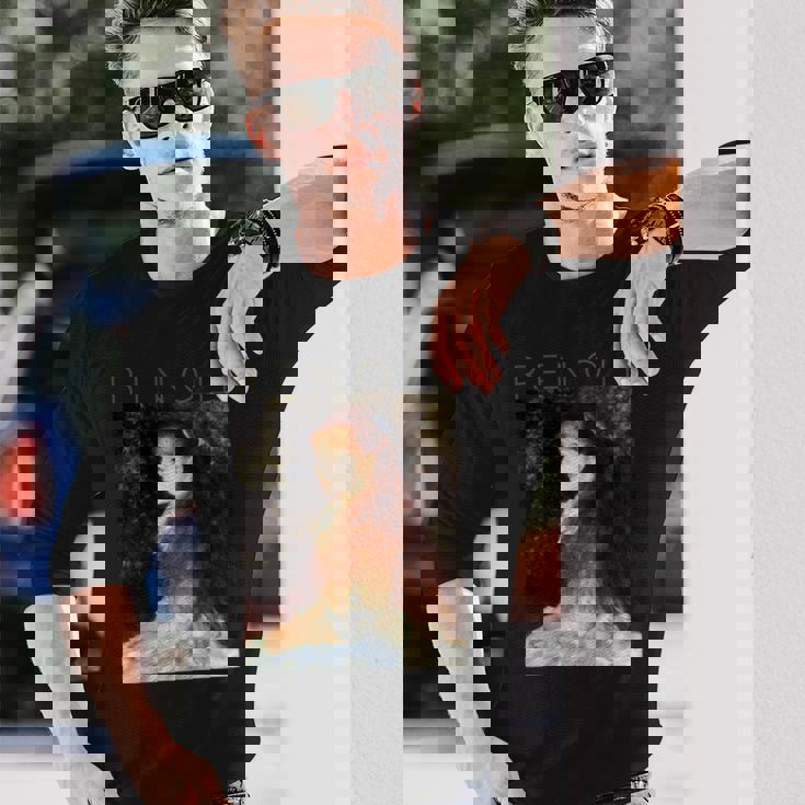 オーギュストルノワール-マドモアゼルダンヴェルの肖像 長袖tシャツ 長袖Tシャツ 彼への贈り物