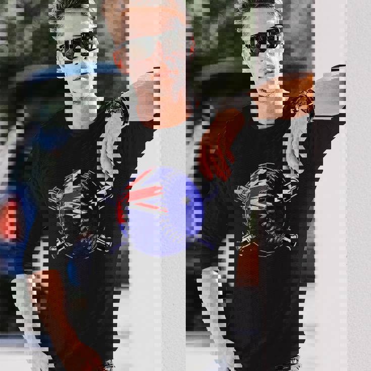 オーストラリアンベースボールスポーツ オーストラリア野球チーム 長袖Tシャツ 彼への贈り物