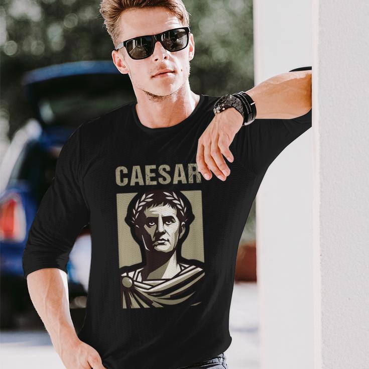カエサル 古代ローマ ガイウス・ユリウス・カエサル ローマの歴史 長袖Tシャツ 彼への贈り物