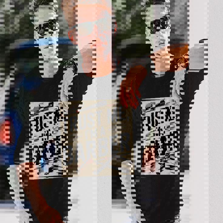 カスタム 理髪師ジャケット 理髪用品 理髪ツール 理髪師 長袖Tシャツ 彼への贈り物