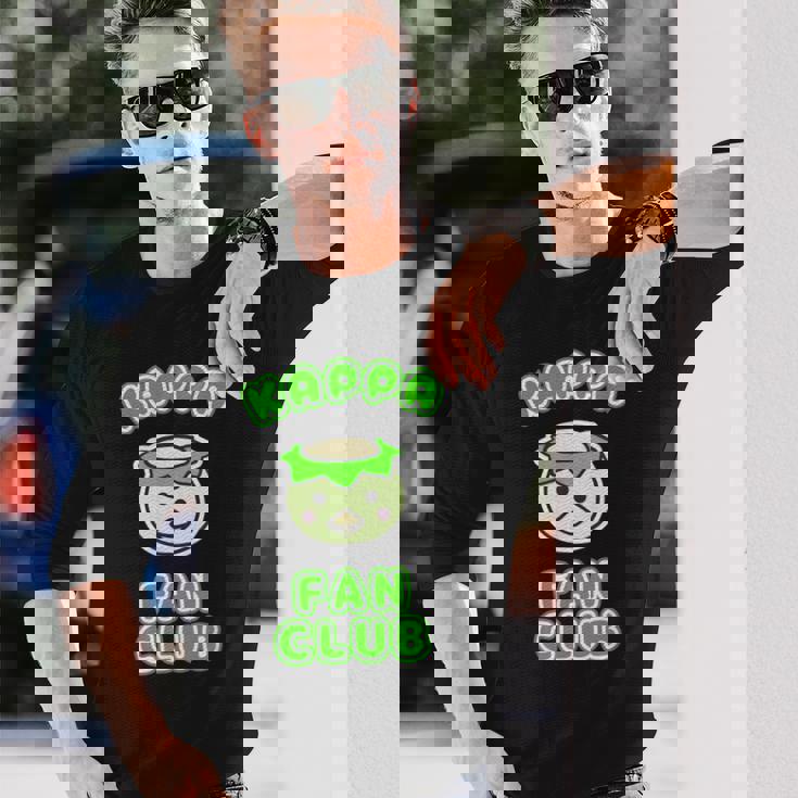 カッパ ファンクラブ かっぱくん 河童【ゆるフレンズ】ゆるかわいい キャラクター 面白い 長袖Tシャツ 彼への贈り物