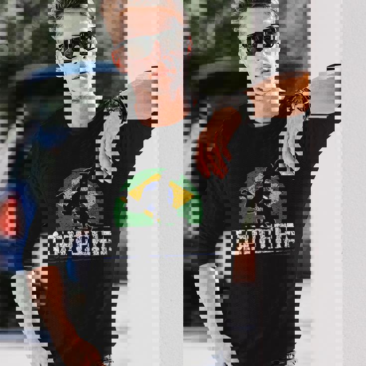 カポエイラ トレーニング ブラジル人 武道 趣味 カポエイラ 長袖Tシャツ 彼への贈り物