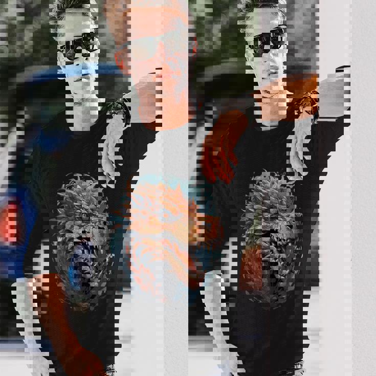 カラフルドラゴンi キッズドラゴン 長袖Tシャツ 彼への贈り物