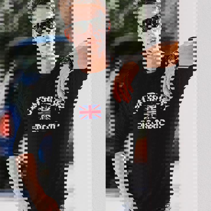 カンタベリー イングランド イギリス キングダム シティ 観光土産 長袖tシャツ 長袖Tシャツ 彼への贈り物