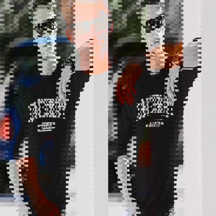 カンタベリー イングランド ヴィンテージ スポーツ デザイン 長袖tシャツ 長袖Tシャツ 彼への贈り物