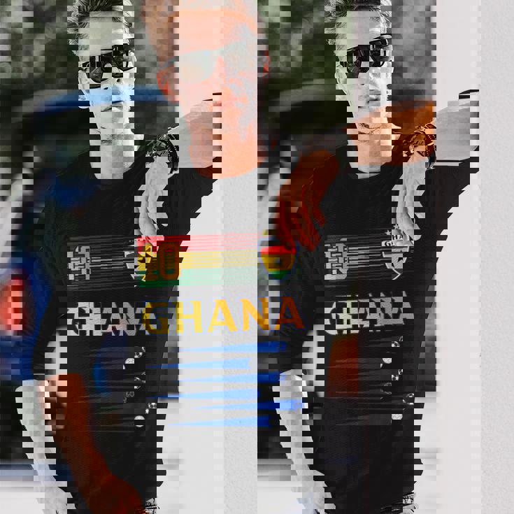 ガーナ サッカージャージ ガーナ国旗 サッカー愛好家 長袖Tシャツ 彼への贈り物