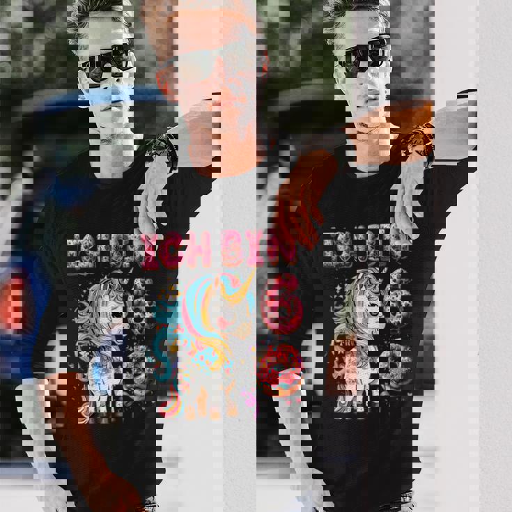 キッズ Kinder Ich Binchon 6 誕生日 ユニコーン 6歳 長袖Tシャツ 彼への贈り物