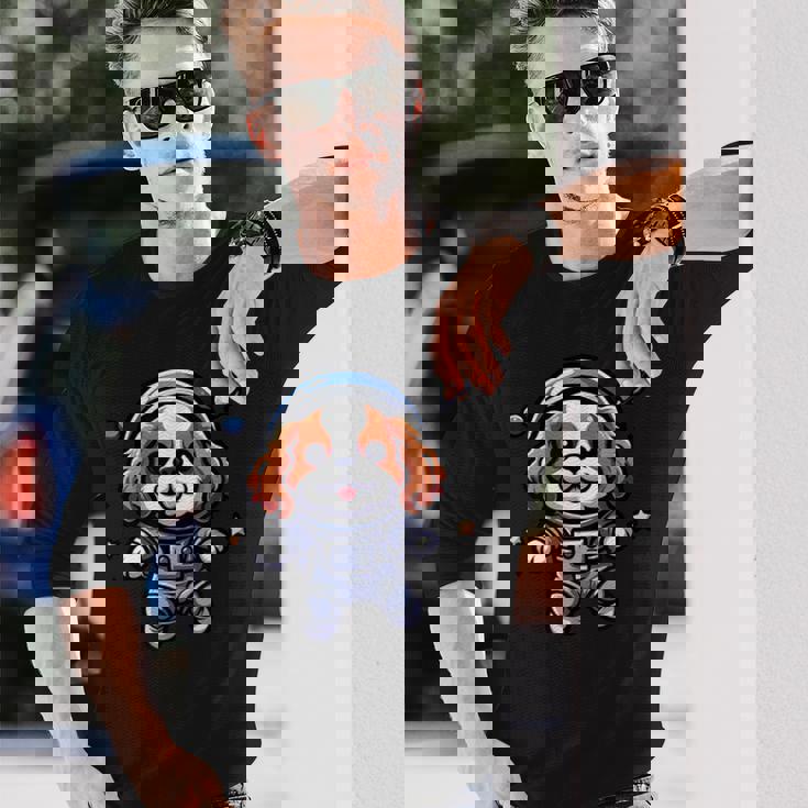 キャバリアキング チャールズ・スパニエル 宇宙飛行士 ファニードッグ 宇宙服 長袖Tシャツ 彼への贈り物