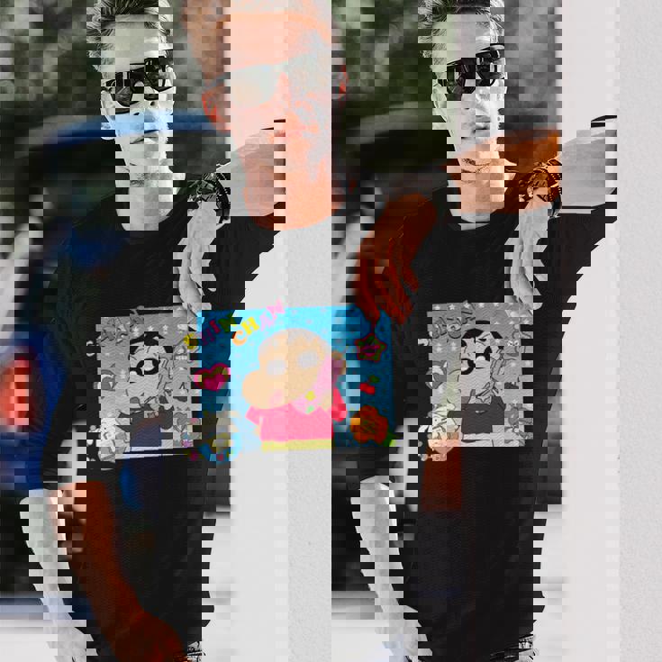 クレヨンしんちゃん 平成ごっこ しんちゃん 長袖tシャツ 長袖Tシャツ 彼への贈り物