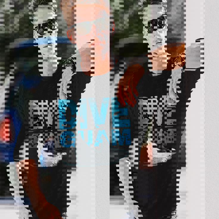 グアムマンタでのダイビング 長袖Tシャツ 彼への贈り物