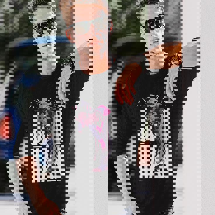 ゲーマープレイヤー愛好家向けジュリハンキャラクター 長袖tシャツ 長袖Tシャツ 彼への贈り物