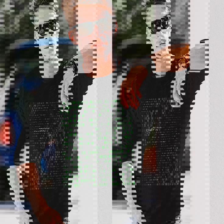 コーディングコードプログラムプログラマー 長袖Tシャツ 彼への贈り物