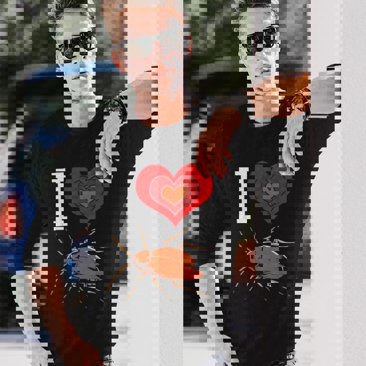 ゴキブリ ラブ 長袖Tシャツ 彼への贈り物