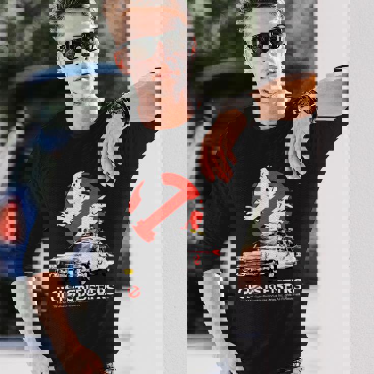 ゴーストバスターズ ハロウィン デザイン Ecto 1 長袖Tシャツ 彼への贈り物