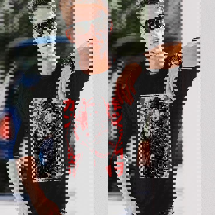 サイバーパンク パンクガール 日本のストリートウェア 長袖Tシャツ 彼への贈り物