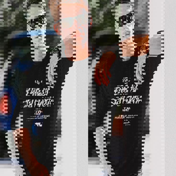 サウスダコタの朱色のものです 長袖tシャツ 長袖Tシャツ 彼への贈り物