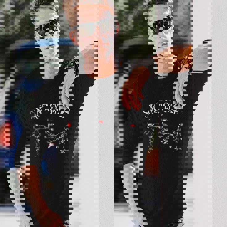 サンタクルーズ スケーター スケートボード クリスマス ハロウィン コスチューム 長袖Tシャツ 彼への贈り物