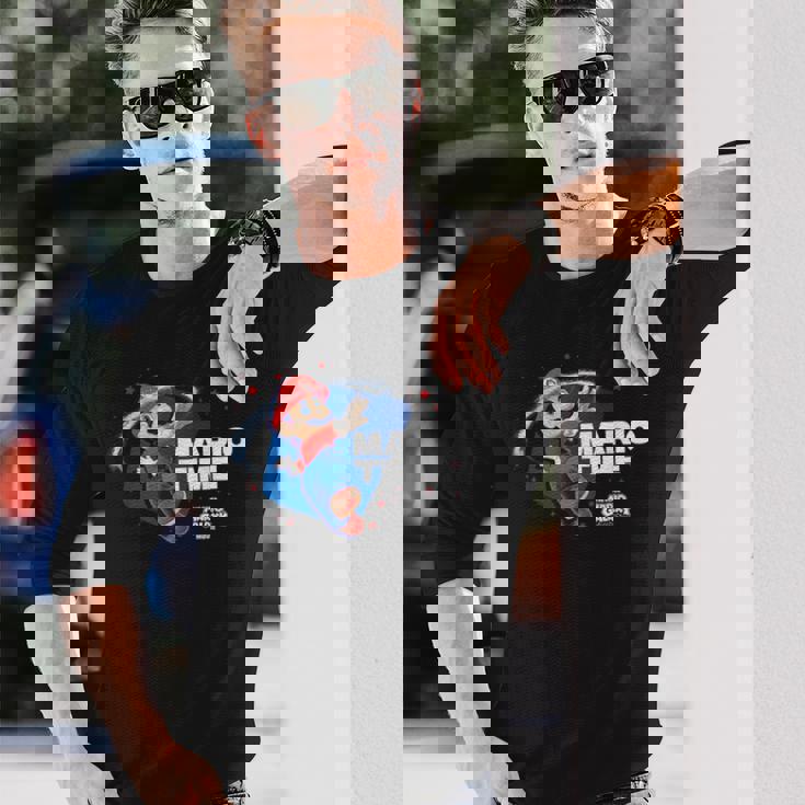 ザ・スーパーマリオギャラクシー・ムービー Timepin 長袖Tシャツ 彼への贈り物