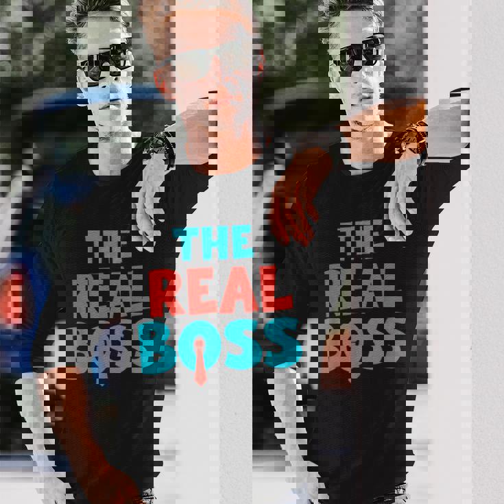 ザ・リアル・ボス 長袖Tシャツ 彼への贈り物