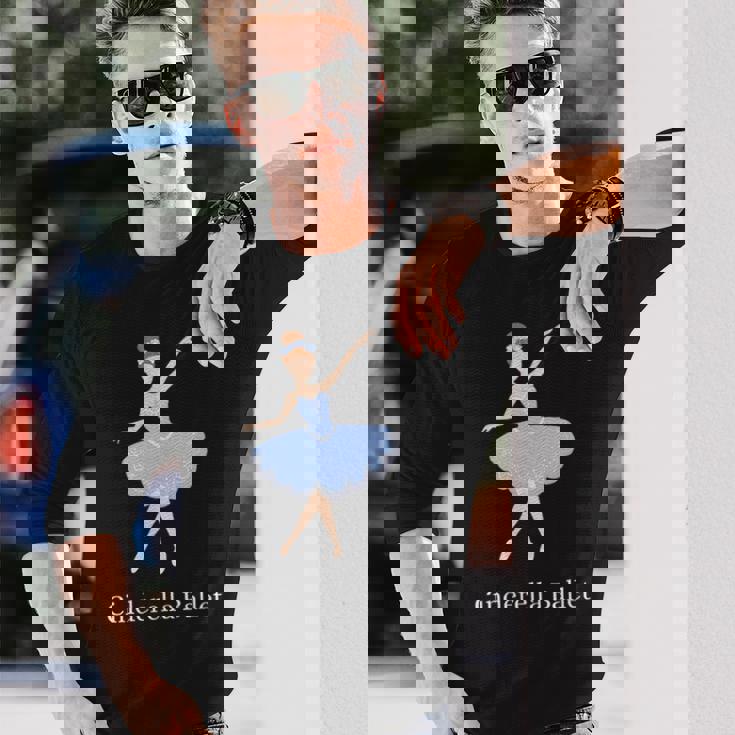 シンデレラ バレエ バレリーナ ポワント ダンサー ダンス グラフィック 長袖Tシャツ 彼への贈り物