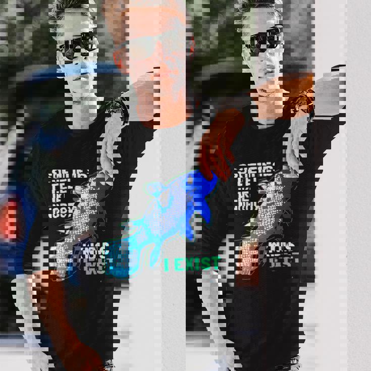 シーラカンス I Exist 長袖Tシャツ 彼への贈り物