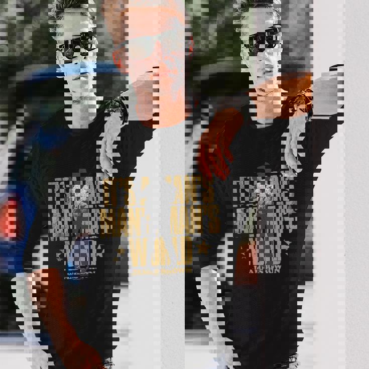 ジェームス・ブラウン・マンのワールド・ダンシング・シルエット 長袖Tシャツ 彼への贈り物