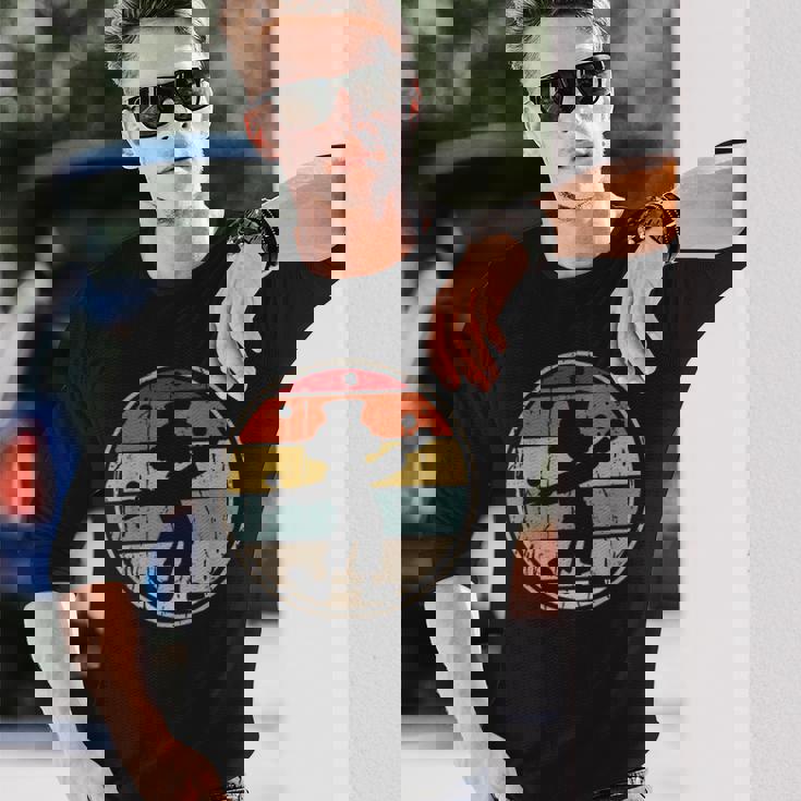 ジャグリングピエロ面白いサーカスジャグラー 長袖Tシャツ 彼への贈り物