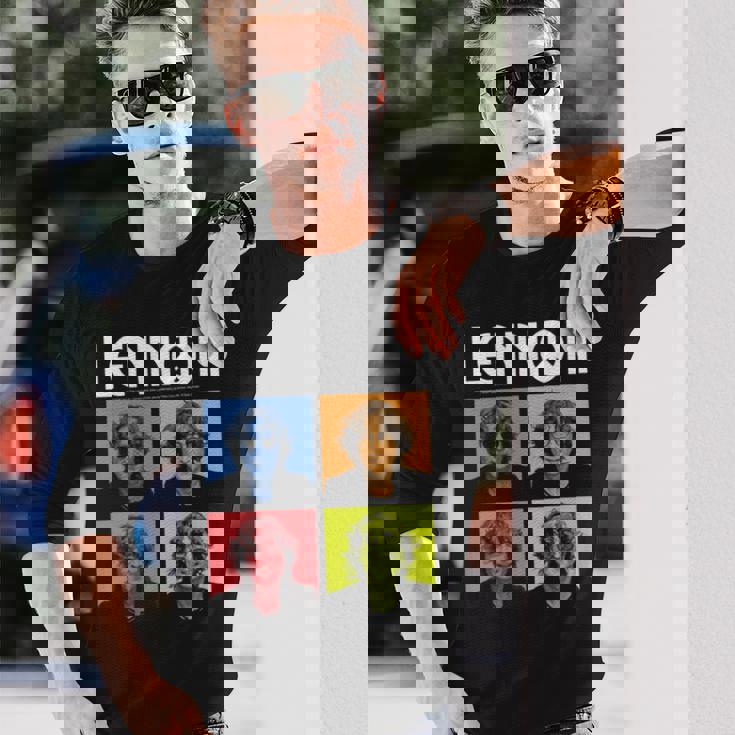 ジョン・レノン カラーブロック 長袖tシャツ 長袖Tシャツ 彼への贈り物