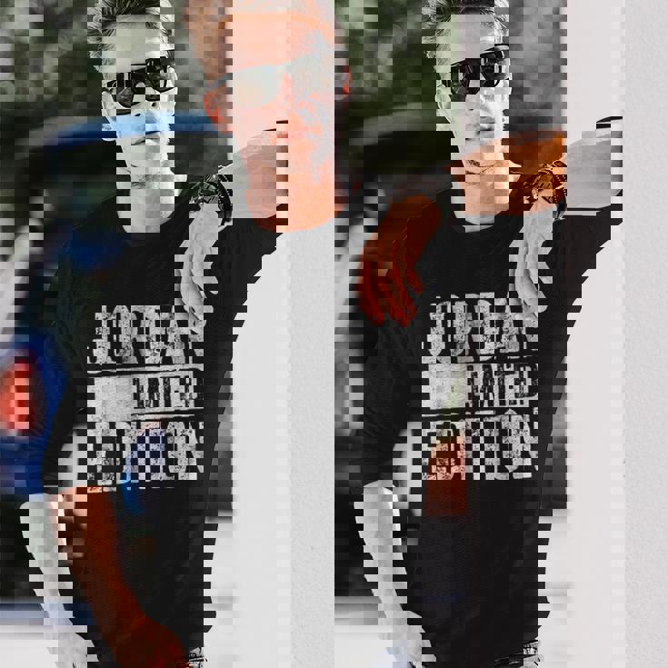 ジョークシャツ ジョーダン 限定版 面白い名前入り 長袖Tシャツ 彼への贈り物