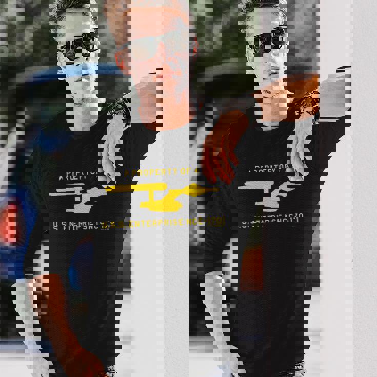 スタートレック オリジナルシリーズ USSエンタープライズプロパティ 長袖Tシャツ 彼への贈り物