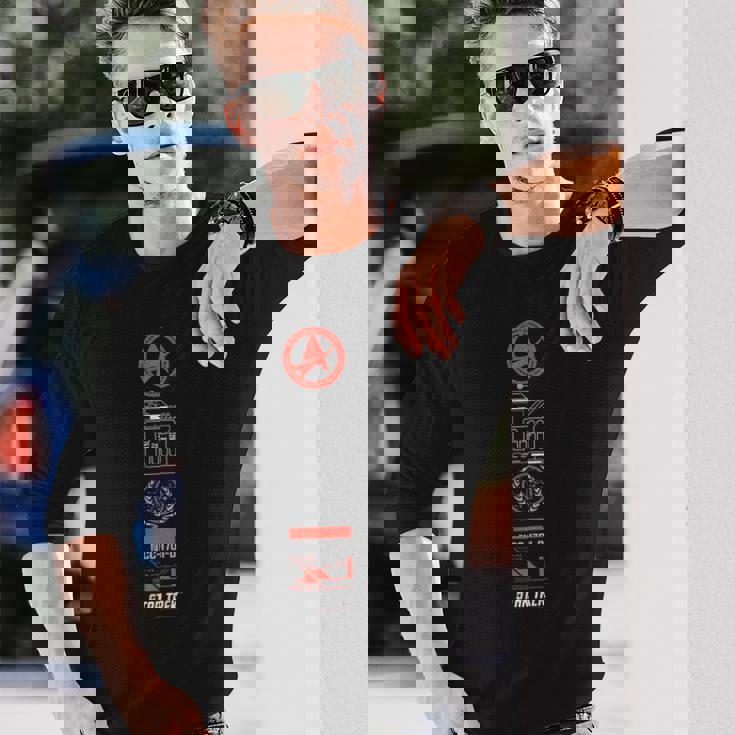 スタートレック 宇宙艦隊コマンド Uss エンタープライズ Ncc-1701-D 長袖Tシャツ 彼への贈り物