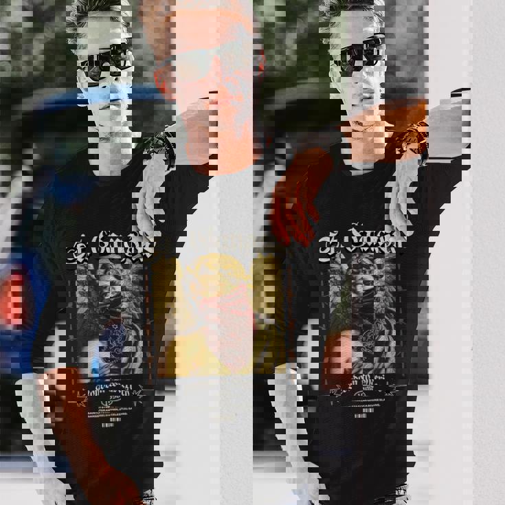 ストリートウェア ギャングスター エンジェル 大胆なアーバンエステック 長袖Tシャツ 彼への贈り物