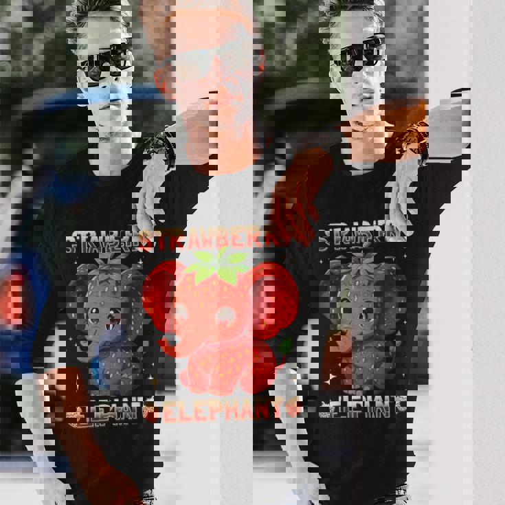 ストロベリーエレファント イタリアンブレイン 長袖Tシャツ 彼への贈り物