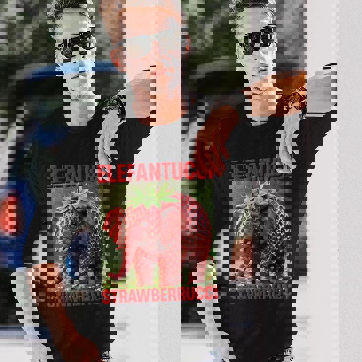 ストロベリーエレファントキッズ ブレイン エレファントゥッチ ストロベルルッチ 長袖Tシャツ 彼への贈り物