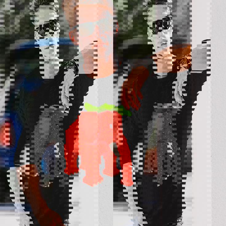 ストロベリーエレファントスティールブレインロットシークレットレアビデオゲーム 長袖Tシャツ 彼への贈り物