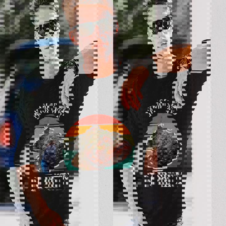 ストーンフィッシュ レトロ ミーム メンズ レディース キッズ 長袖Tシャツ 彼への贈り物