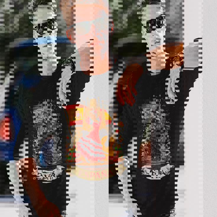 スペイン フラメンコ セビリア アンダルシア バルセロナ 長袖Tシャツ 彼への贈り物