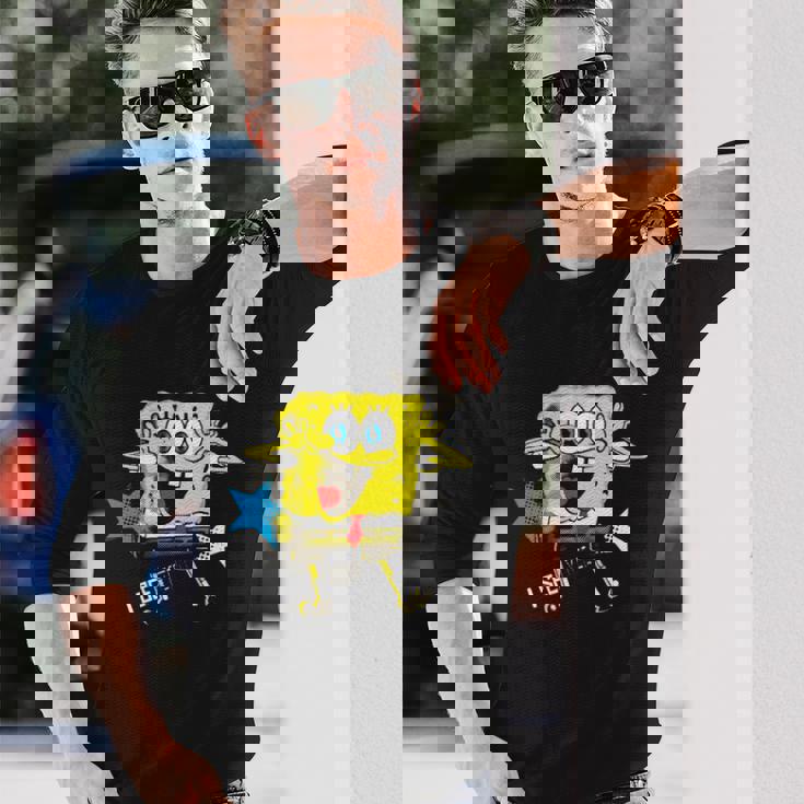 スポンジボブ スクエアパンツ スポンジボブee You 長袖tシャツ 長袖Tシャツ 彼への贈り物