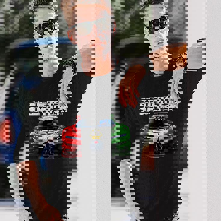 スポーツカーファンのためのスーtシャツ 長袖Tシャツ 彼への贈り物