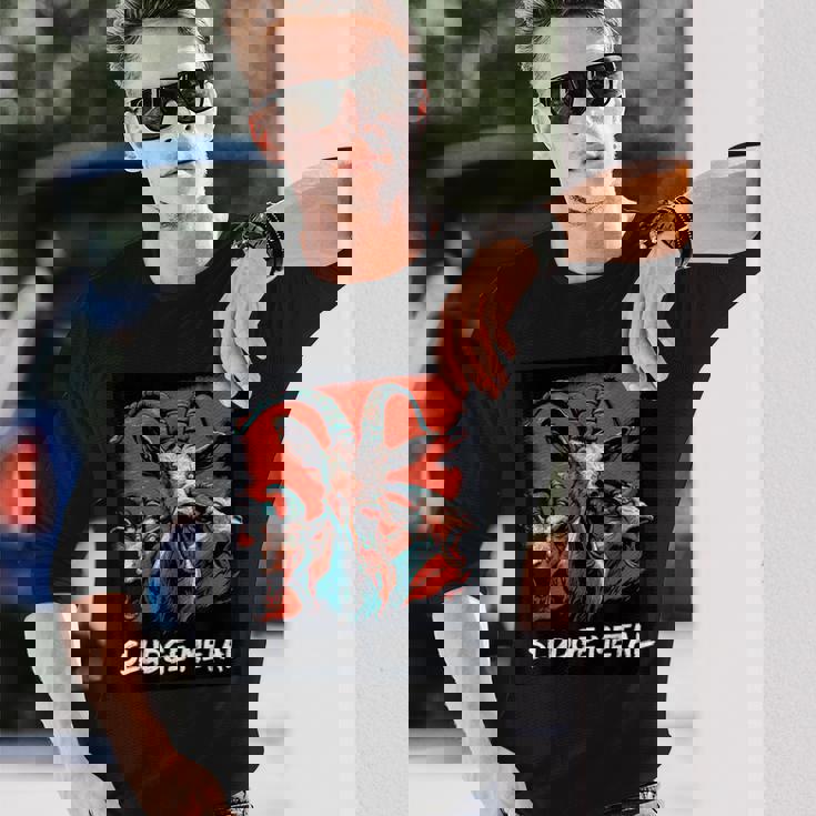 スラッジメタル ヘビーメタル ブラックメタル ドゥームメタル デスメタル 長袖Tシャツ 彼への贈り物