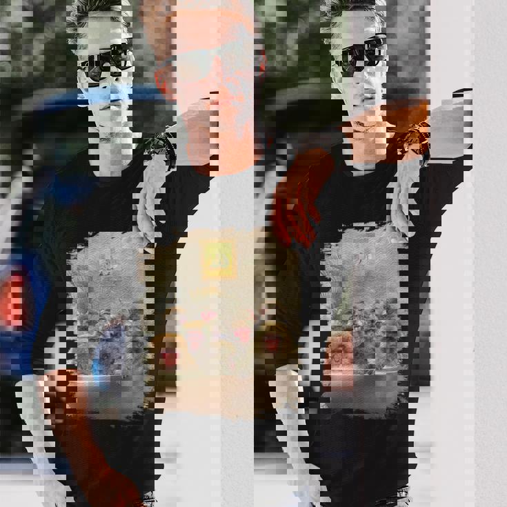 セルフケア お風呂 猿 お風呂 長袖Tシャツ 彼への贈り物