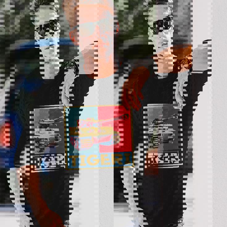 タイガー1装甲vi戦車 Ww2 ドイツ装甲車両 Afvアート 長袖tシャツ 長袖Tシャツ 彼への贈り物