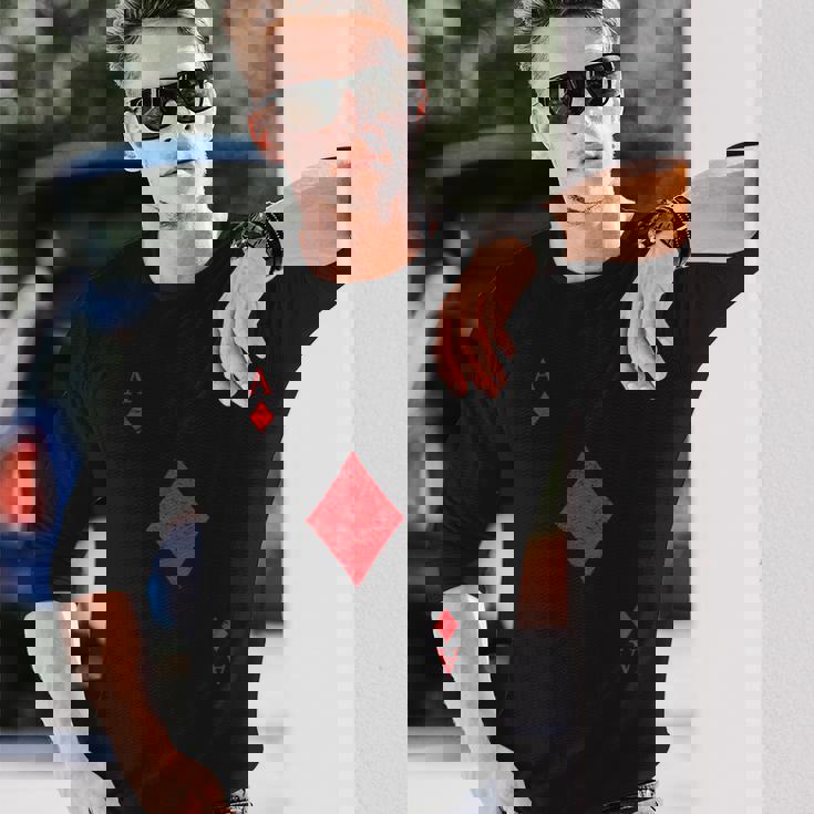 ダイヤのエース トランプ シャツ イージー ハロウィン コスチューム 長袖Tシャツ 彼への贈り物