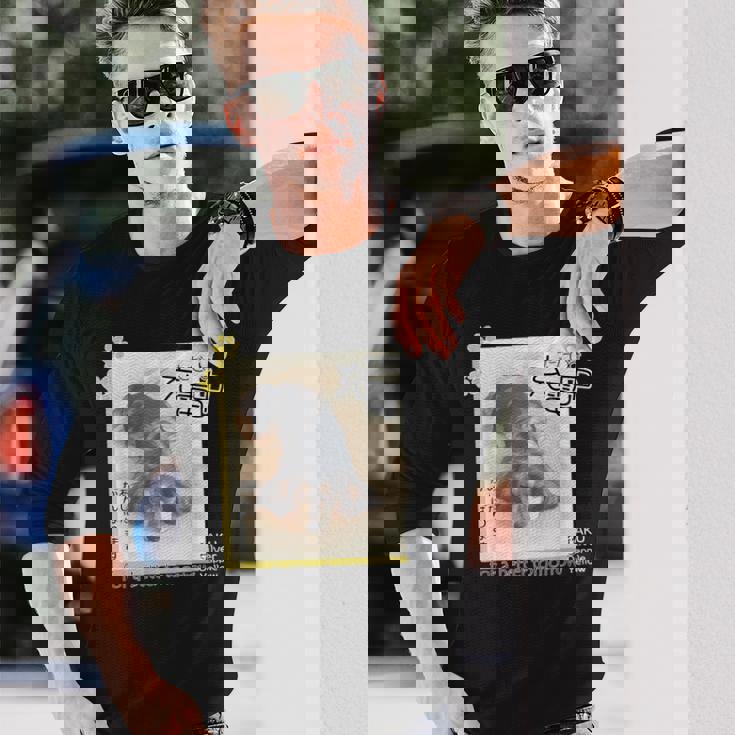 ダックス ミニチュアダックス シルバーダップル らく 充電中 明日がんばる 犬 長袖Tシャツ 彼への贈り物