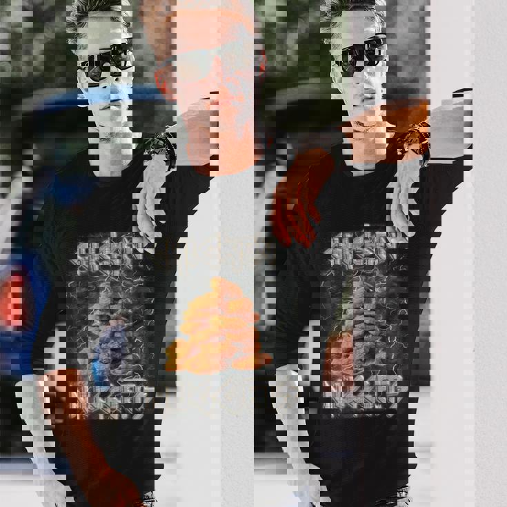 チキンナゲットシャツ 奇妙なチキンナゲット 長袖Tシャツ 彼への贈り物